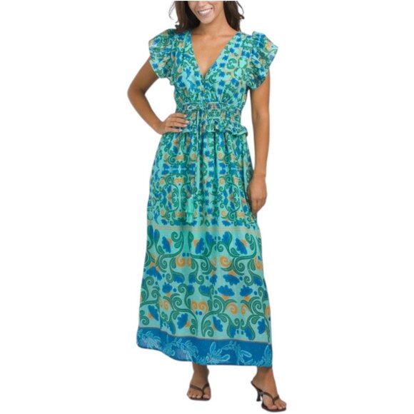 Tulip Dresses & Skirts - TULIP V-neck Printed Maxi Dress